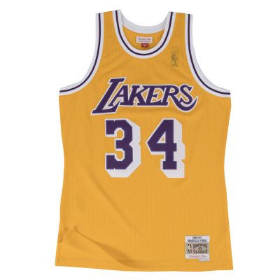 Mitchell & Ness LA Lakers Shaquille O´neil NBA Swingman Jersey - Jaune - Jersey