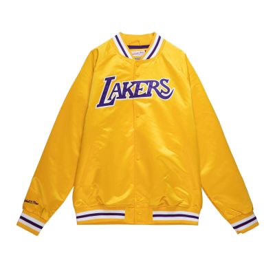 Mitchell & Ness NBA Los Angeles Lakers Lightweight Satin Jacket Gold - Jaune - Veste