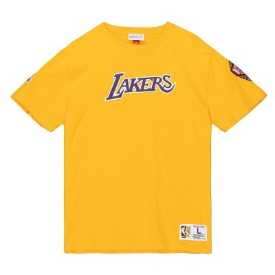 Mitchell & Ness NBA LA Lakers Team Origins S/S Tee - Jaune - T-shirt à manches courtes