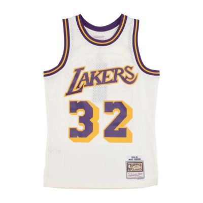 Mitchell & Ness NBA La Lakers Magic Johnson Off White Team Color Swingman Jersey - Blanc - Jersey