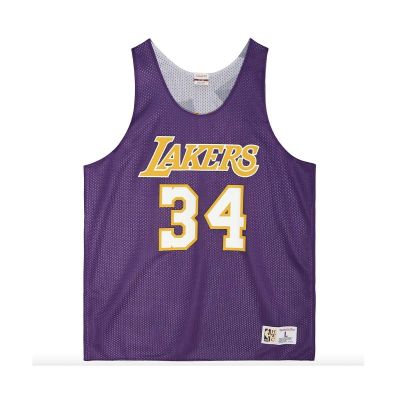 Mitchell & Ness NBA LA Lakers Shaquille O'Neal Reversible Mesh Tank - Mauve - Jersey