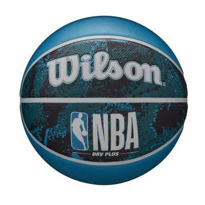 Wilson NBA DRV Plus Vibe Basketball Black/Blue Size 5 - Bleu - Balle